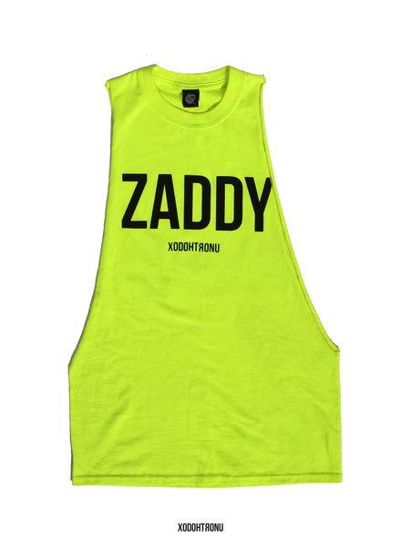 BT- Zaddy Neon Cut Sleeve Tee Small