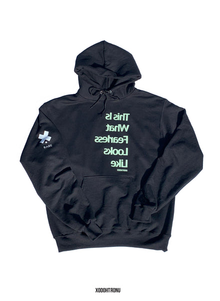 Fearless Hoodie Black GITD logos! 24 HOUR SALE!