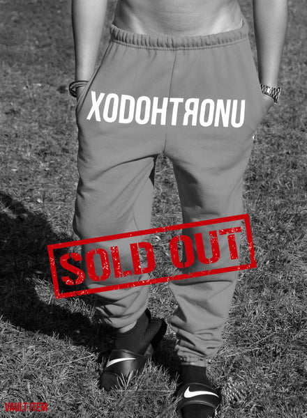 Sweatpants with words on front discount