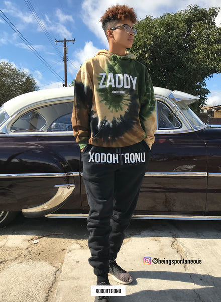 Front Stamped Joggers Noir (Glow in the dark!)