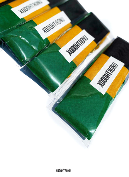 Front Stamped Box Logo Bandana- Jamaica
