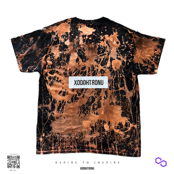 SUCIA + XODOHTRONU ACID WASH bday tee noir