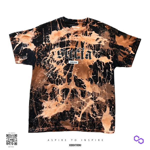 SUCIA + XODOHTRONU ACID WASH bday tee noir