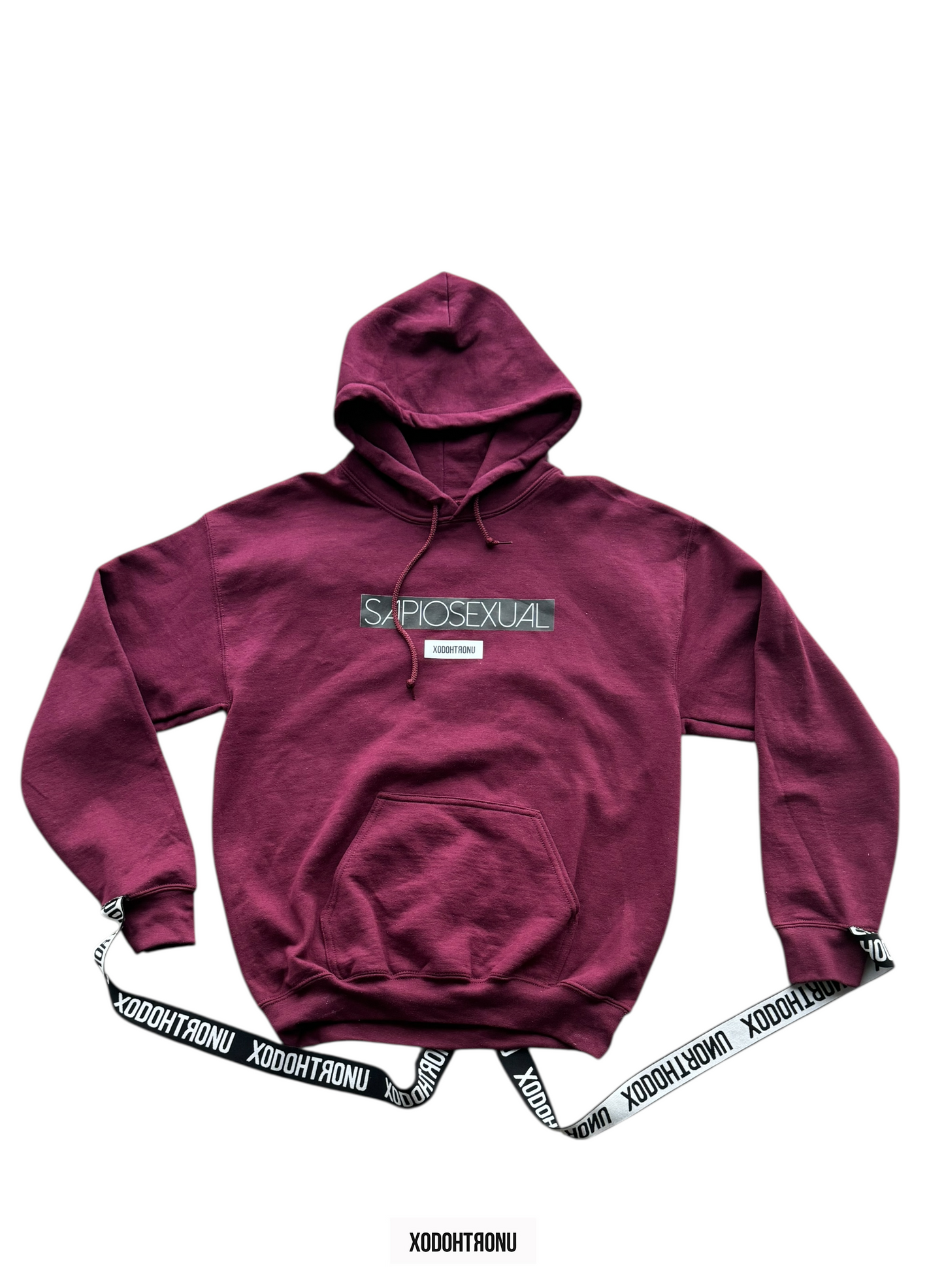 BT- Sapiosexual Cross Burgundy Hoodie