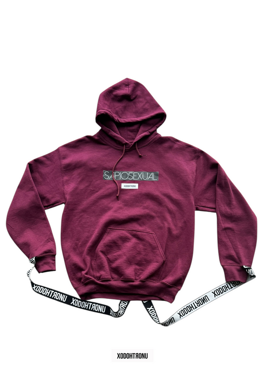 BT- Sapiosexual Cross Burgundy Hoodie