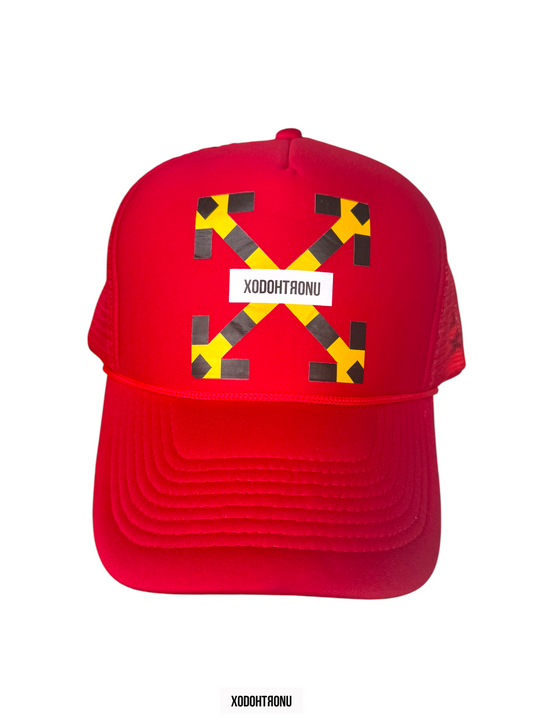 BT- Off-Knock Trucker Hat Red  [M]