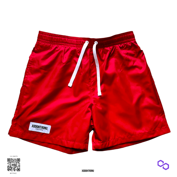 XU Tron Nylon Shorts- "Big Red" [Gen 1]