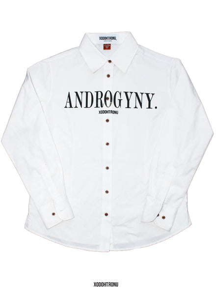 Androgyny Button Down White [VAULT]