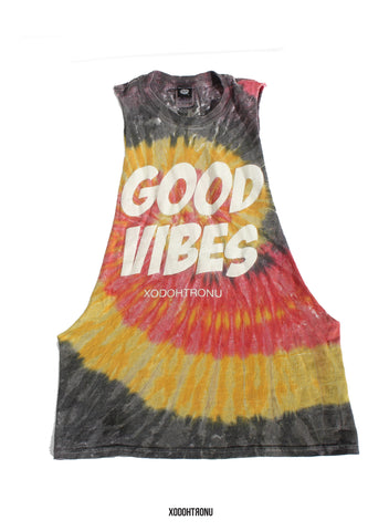 BT- Good Vibes Sunset Cut sleeves [small] R2