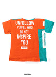 BT- Zaddy Unfollow patchwoork tee [xsmall/small]