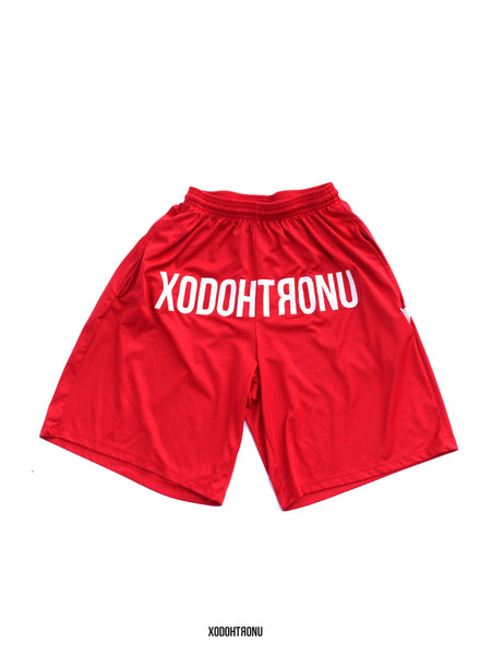 BT- Front Stamped Red Shorts [small & Large] R3