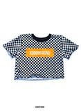 BT- Checkered Crop top [small] R3