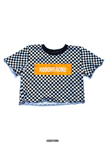 BT- Checkered Crop top [small] R3