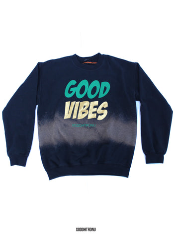 BT- Good Vibes Galaxy Bar Bleached Crew  [Medium] R3