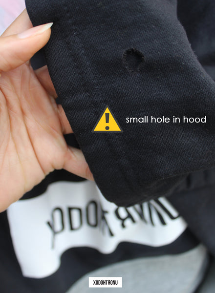 BT- NNT Contrast Hoodie noir/grey  [small] R4
