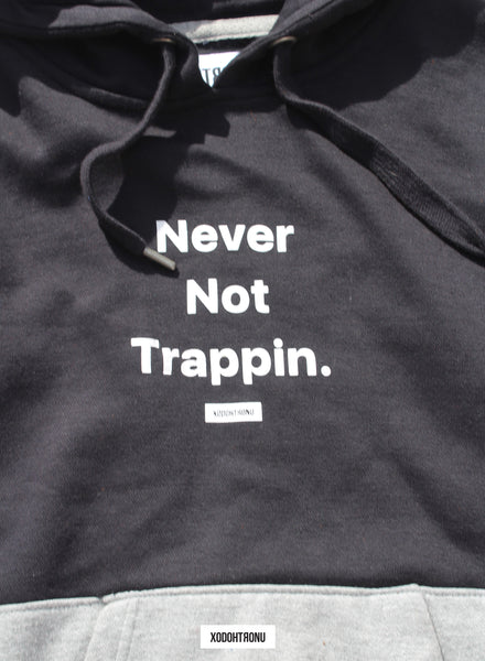 BT- NNT Contrast Hoodie noir/grey  [small] R4