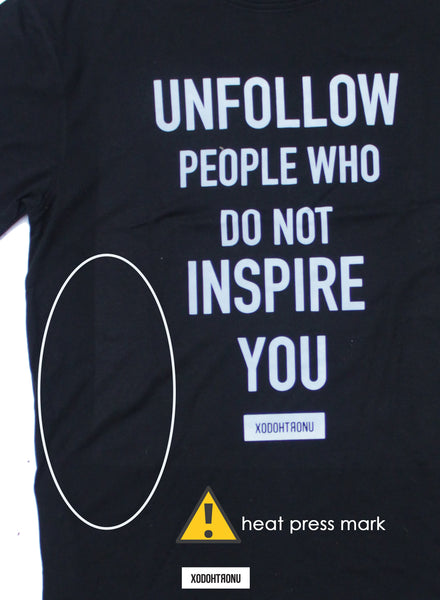 BT- Unfollow Noir Extended Tee (imperfect) [X-Large] R5