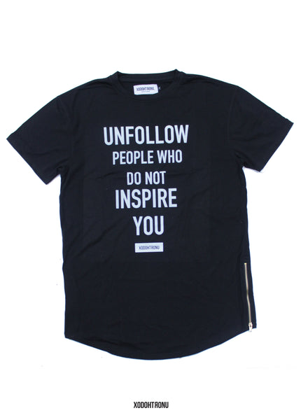 BT- Unfollow Noir Extended Tee (imperfect) [X-Large] R5