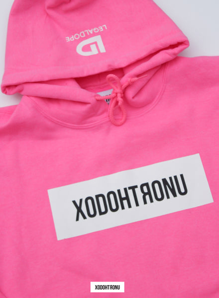 BT- Neon Pink Logo Hoodie [LARGE] R5