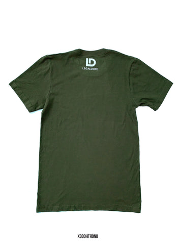 BT- Olive Front Stamped Tee [Medium] R12