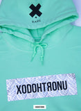 BT- Mint Crystal Front Stamped Hoodie [XL (& all sizes.. Read desc!)] R10