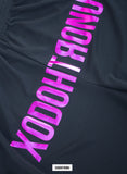 BT- Front Stamped Heliconia Foil Shorts- Noir [XL] R10