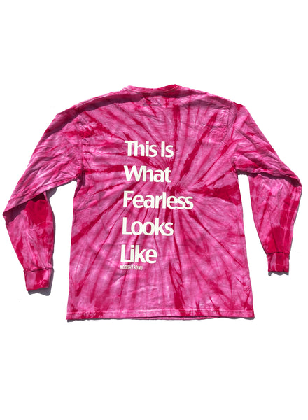 BT- 3m Tie Dye LS Pink Tee  [Large] R14