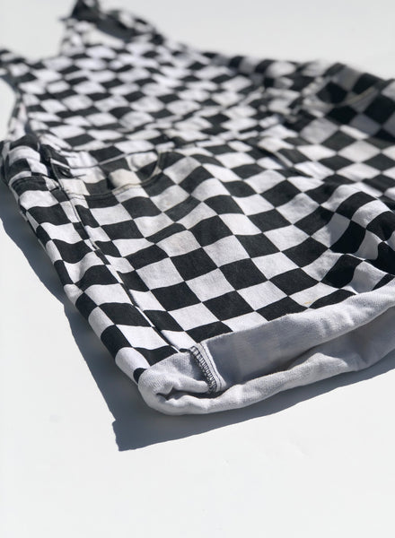 BT- Reverse Checkmate Dungarees (runs big) [Small] R14