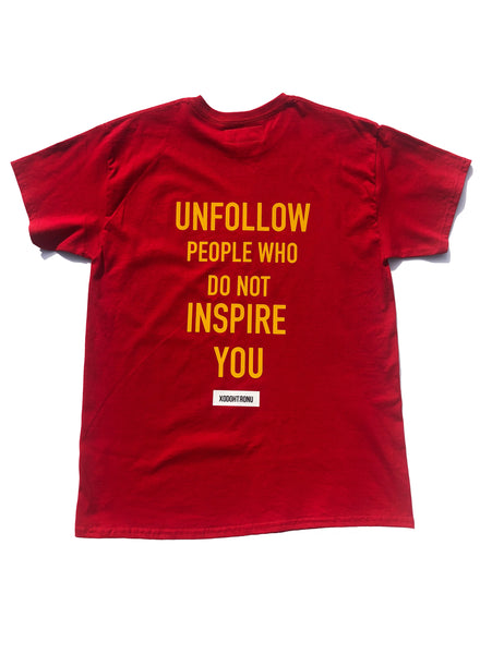 BT- Red 3M Unfollow Tee Yellow [Large] R14