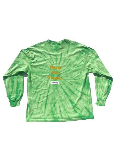 BT- 3m Tie Dye LS Lime Tee  [X-Large] R14