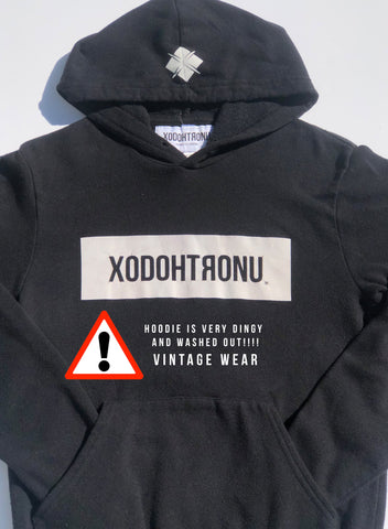 BT- Noir Front Stamped Hoodie- [XSmall] R14