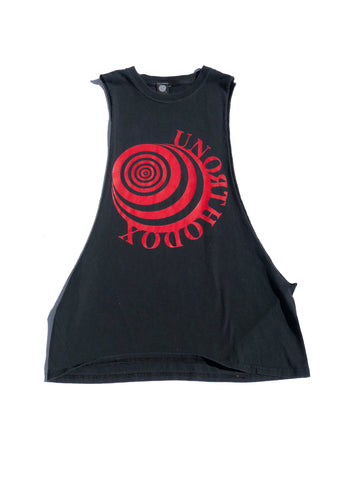 BT- OG Cut Sleeve Swirl Tee Blk/Red [Small] R14