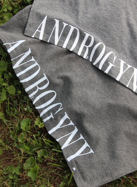 Androgyny Split Logo Crop Top [RARE] [VAULT]