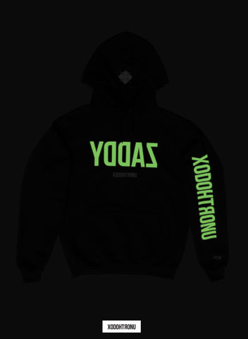 Comeback Szn YDDAZ Hoodie ft. Champion- Noir (Glow In The Dark logos!) [VAULT]