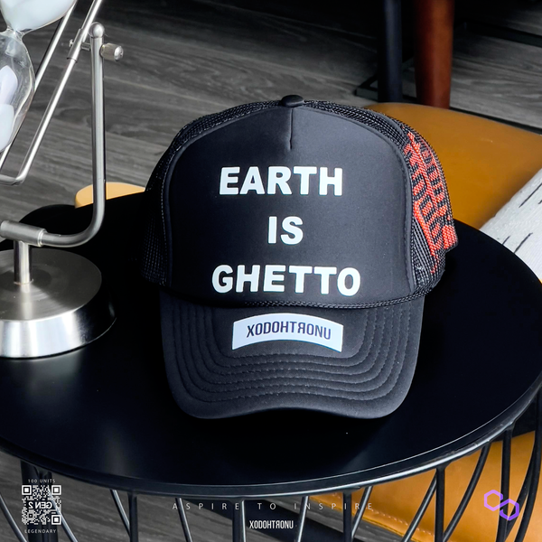 Earth Is Ghetto Trucker Hat Space Blk GITD GEN 1 ONLY 100 AVAILABLE