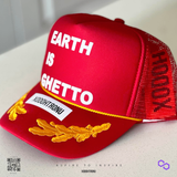 Earth Is Ghetto Trucker Hat- Lambo Red [GEN 2] - Mythic