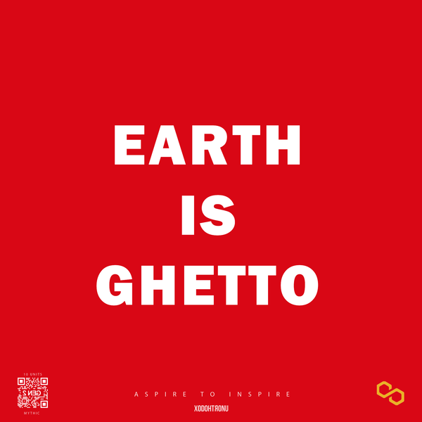 Earth Is Ghetto Trucker Hat- Lambo Red [GEN 1] ONLY 10 AVAILABLE!