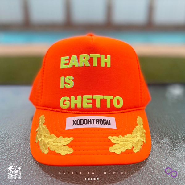 Earth Is Ghetto Trucker Hat- Neon Halloween [GEN 2]- Mythic