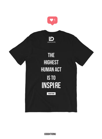 XODOHTRONU The Highest Human Act Tee- Noir  [LEGAL DOPE]