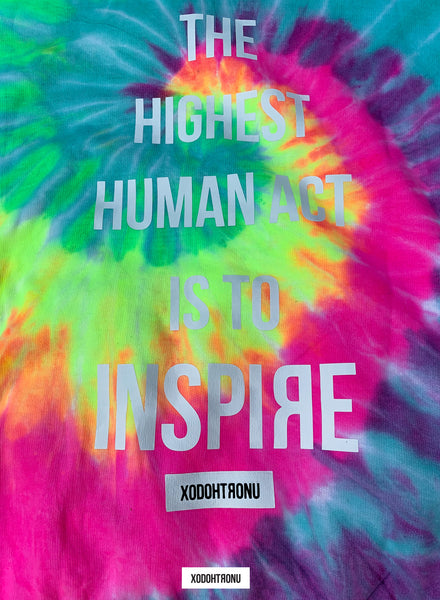 Oversized Highest Act Neon Tie Dye Hoodie  [VAULT]