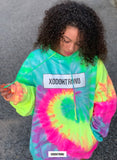 Oversized Highest Act Neon Tie Dye Hoodie  [VAULT]