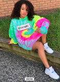 Oversized Highest Act Neon Tie Dye Hoodie  [VAULT]