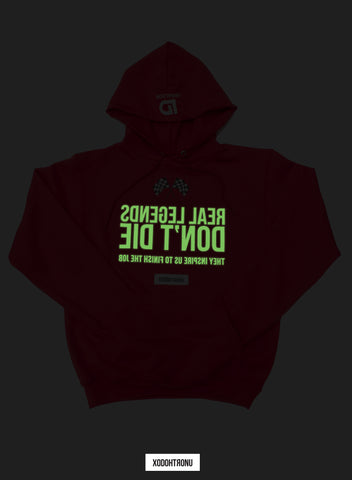 The Legends Hoodie ft. Champion- Red (Glow In The Dark logos!) [VAULT]