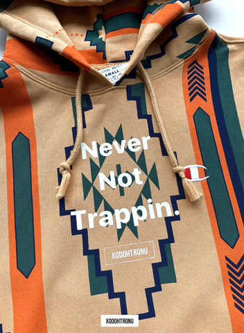 BT- Never Not Trappin x Champion SW hoodie 1 OF 1 [small] (RAND) VAULT