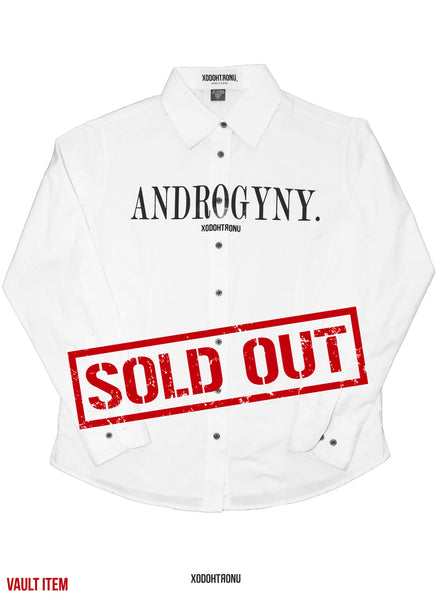 Androgyny Button Down White [VAULT]