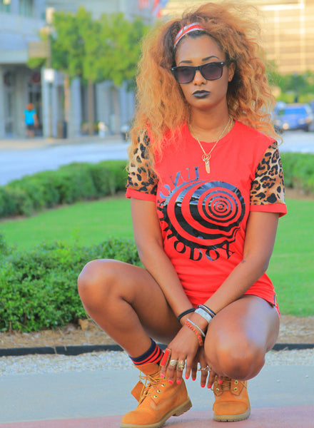 XODOHTRONU Cheetah Print Double Sleeve Tee [Vault]