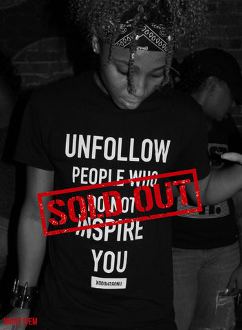 Unfollow Tee Noir [Vault]