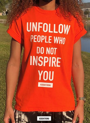 Unfollow Tee Naranja [VAULT]