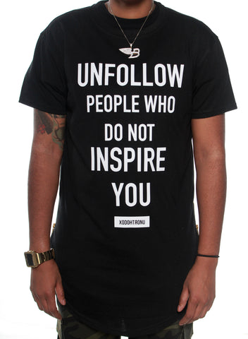 Unfollow Extendo Tee Noir (V2) [VAULT]