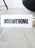 XODOHTRONU Word Logo Decorative Stickers [GEN 1]